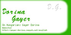 dorina gayer business card